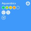 Symbolen die te maken hebben met Aquarobics in het Lentebad